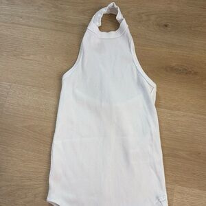 We The Free Women’s White Ribbed Halter Top